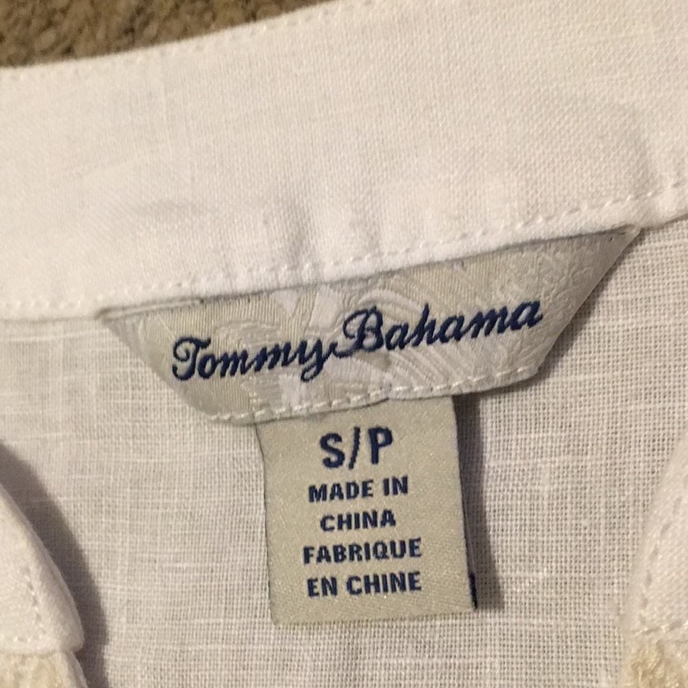 Tommy Bahamas White Linen Tunic Small - Picture 4 of 4